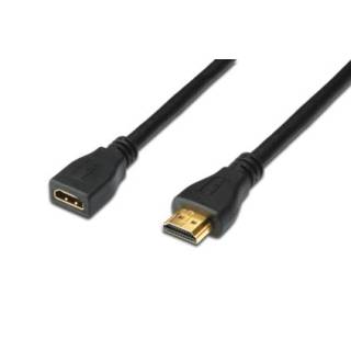 DIGITUS ASSMANN HDMI 1.4 HighSpeed w/Ethernetem Extension cable HDMI A M/F 3m black