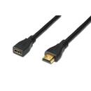 DIGITUS ASSMANN HDMI 1.4 HighSpeed w/Ethernetem Extension cable HDMI A M/F 5m black