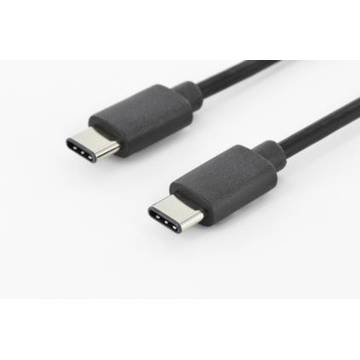 ASSMANN USB 3.0 SuperSpeed Connection Cable USB C M(plug)/USB C M(plug) 1,8m bla
