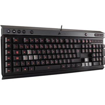 Tastatura Gaming Corsair K30, USB, rosu-negru