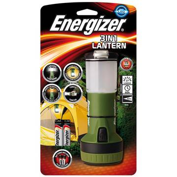Lanterna 7638900381757, ENERGIZER Lantern, 3 in 1 + 4 baterii AA, verde