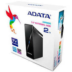 Hard disk extern AHM900-4TU3-CEUBK, External HDD Adata Media HM900, 3.5inch, 4TB, USB3.0, TV Recording functions, negru