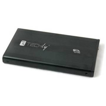HDD Rack Techly HDD/SSD enclosure USB 3.0, SATA 2.5'', aluminium, black