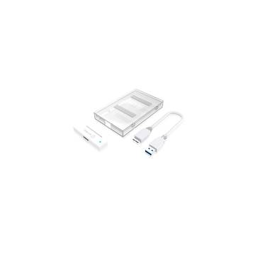 HDD Rack RaidSonic Icy Box External enclosure for 2.5'' SATA SSD/HDD to USB 3.0 cable, White