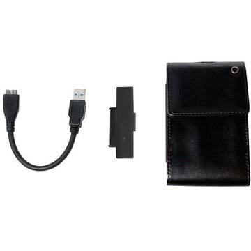 HDD Rack LOGILINK -  USB3.0 2,5'' External Enclosure, Leather-Pack Design