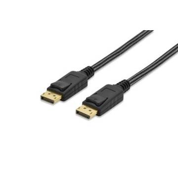 EDNET Connection cable DP /DP M/M 2 m black premium