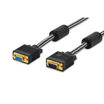 EDNET Extension cable DSUB15 /DSUB15 M/F 3,0 m black premium