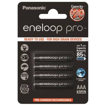 Panasonic Eneloop Pro R03/AAA 930mAh, 4 Pcs, Box