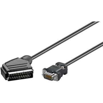 Goobay Cablu SCART tata - VGA tata 2m