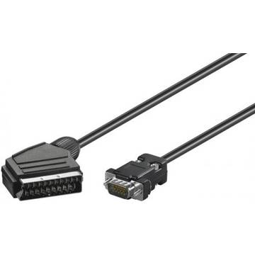 Goobay Cablu SCART tata - VGA tata  7.5m