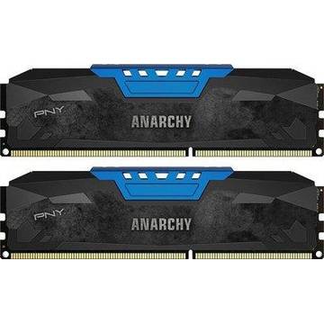 Memorie PNY Anarchy Blue, DDR3, 2 x 8 GB, 1866 MHz, CL 10, kit