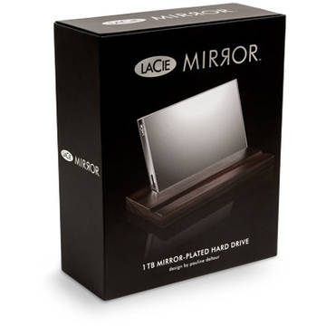 Hard disk extern LaCie Mirror, 1 TB, 2.5 inch, USB 3.0, Durable Corning Gorilla Glass