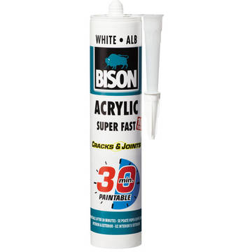 BISON Acrylic ultra rapid 30min, alb 300ml