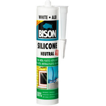BISON Silicon neutral alb 280ml
