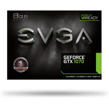 Placa video EVGA GeForce GTX 1070 ACX 3.0, 8GB GDDR5 (256 Bit), HDMI, DVI, 3xDP