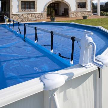 ManufacturGre Derulator de prelata pentru piscine cu latime maxima de 6,5m