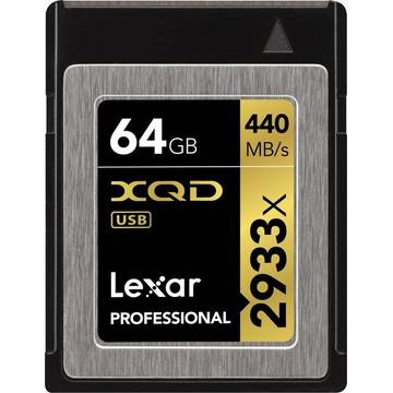 Card memorie Lexar LXQD64GCRBEU2933, Professional, XQD, 64GB, 2933X
