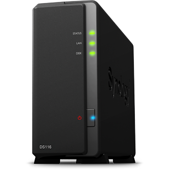 NAS Synology DS116, 1 BAY, 1.8 GHZ, DC, 1XGBE