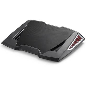 Stand notebook DeepCool 17" - 1 x fan 140mm, 4* USB, plastic - aluminiu, black "M6 FS"