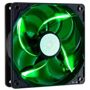 FAN FOR CASE COOLER MASTER  SickleFlow 120x120x25 mm, w. 4 LED green, rifle bearing "R4-L2R-20AG-R2"