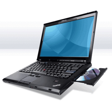 Laptop Refurbished Lenovo T400 C2D T9400 2.53Ghz 2GB DDR3 160GB HDD RW 14.1 inch Soft Preinstalat Webcam Windows 7 Home