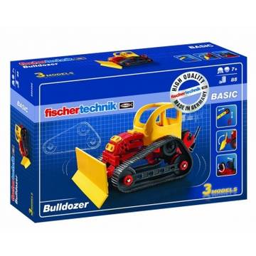 Jucarie Kit Bulldozers 520395, set constructie educativ, contine 85 de piese componente