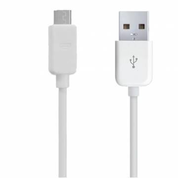 Cablu incarcare/transfer date USB-microUSB BBS-USB220E-a, 50 cm, alb