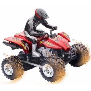 Jucarie ATV Teleghidat Speed Demon TG540 , 16 x 12 x 16 cm, culori negru, gri, rosu si albastru