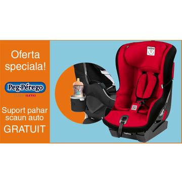 Scaun auto Peg-Perego Pachet Promo Viaggio1 Duo-Fix K + Suport pahar pentru scaun auto GRATUIT