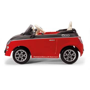 Peg-Perego Masina de exterior Fiat 500 cu telecomanda, Rosie, 2+