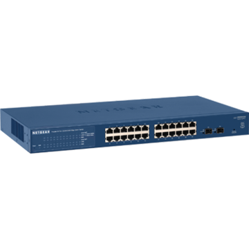 Switch Netgear ProSafe GS724Tv4 , 24 porturi x 10/100/1000 Mbps, Smart Managed