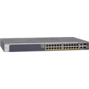 Switch Netgear S3300-28X-POE+, 24 porturi x 10/100/1000 Mbps, 2 porturi RJ 45, 2 porturi SFP, smart switch