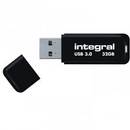 Memorie USB Memorie Integral USB INFD32GBBLK3.0, 32GB, USB 3.0 with removable cap, negru
