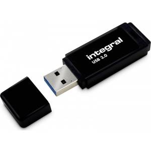 Memorie USB Memorie Integral USB INFD64GBBLK3.0, 64GB, USB 3.0 with removable cap, negru
