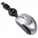 Mouse Genius Micro Traveler, USB, optic,1200 dpi, argintiu