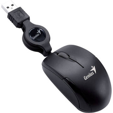 Mouse Genius Micro Traveler, USB, optic,1200 dpi, negru