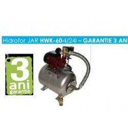 Tricomserv Hidrofor cu pompa periferica JAR,  HWK-60-I/24, vas 24 L, 620 W