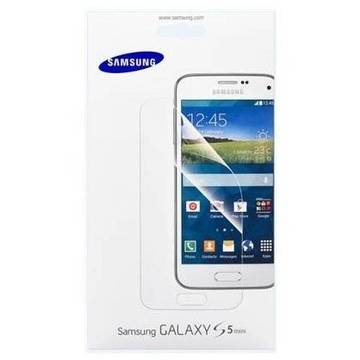 Husa Folie protectoare Samsung Galaxy S5 Mini G800 ET-FG800CTEGWW, alb