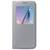 Husa Samsung Husa telefon Galaxy S6 G920 S-View Cover (Fabric) EF-CG920BSEGWW, argintiu