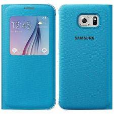 Husa Samsung Husa telefon Galaxy S6 G920 Clear View Cover  EF-ZG920BLEGWW, albastru
