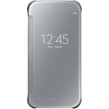 Husa Samsung Husa telefon Galaxy S6 G920 Clear View Cover EF-ZG920BSEGWW, argintiu
