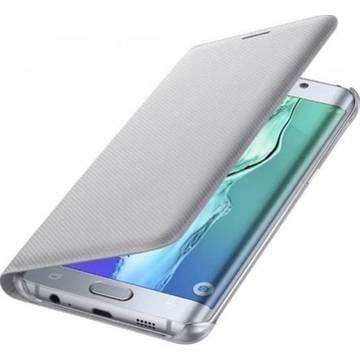 Husa Samsung Husa telefon Galaxy S6 Edge + G928 Flip Wallet EF-WG928PSEGWW, argintiu