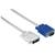 Hama Cablu VGA 15-pin M - DVI-Analog/Digital M, 1.8 m, alb