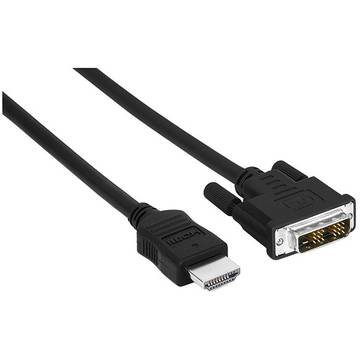 Hama Cablu HDMI - DVI-D , 1.5 m, negru
