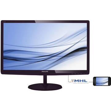Monitor LED Philips E-Line 277E6EDAD, 16:9, 27 inch Full HD, 5 ms, negru, tehnologie SoftBlue