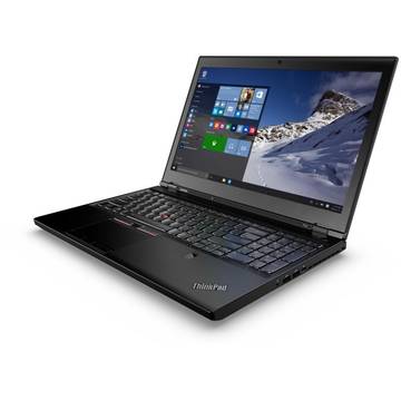 Notebook Lenovo ThinkPad P70, 17.3 inch, procesor Intel Core i7-6820HQ, 2.7 Ghz, 16 GB RAM, 512 GB SSD, Windows 7 Pro, video dedicat