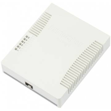 Switch MIKROTIK RB260GS, 5x Gigabit Ethernet, slot SFP, management, alimentare PoE