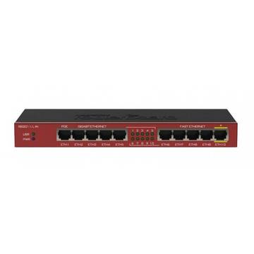 Router MIKROTIK RB/2011L-IN,  5x Ethernet, 5x Gigabit Ethernet, PoE out