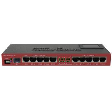 Router MIKROTIK RB/2011UAS-IN, 5x Ethernet, 5x Gigabit Ethernet, PoE out, slot SFP