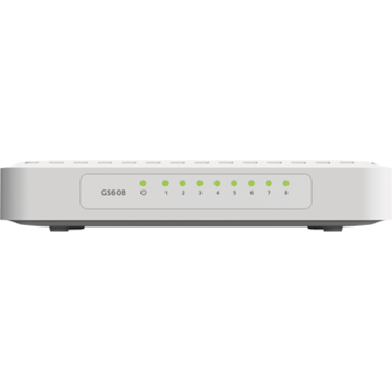 Switch Netgear Soho GS608v4, 8 porturi x 10/100/1000 Mbps, fara management